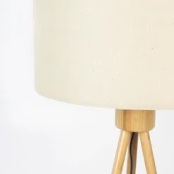 Houten driepoot vloerlamp - Zuiver Fan Bamboo