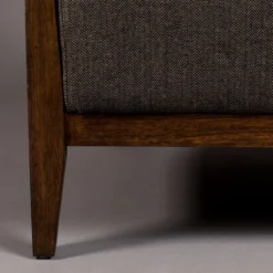 Houten fauteuil retro design - Dutchbone Duran