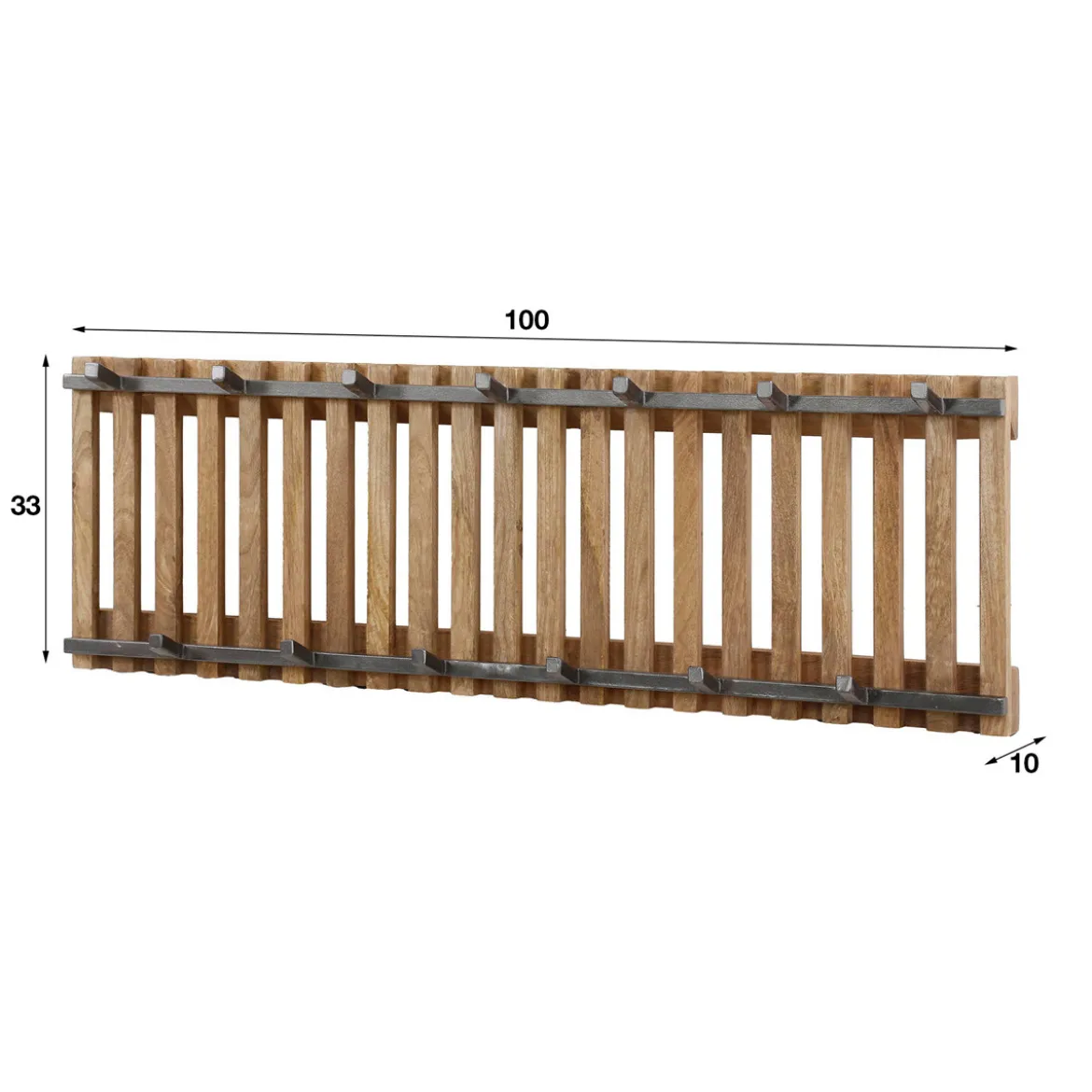 Houten kapstok met latjes - Santa Tweak