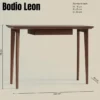 Houten kaptafel met lade vintage - Bodio Leon