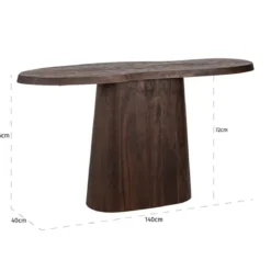 Houten sidetable organische vorm - Richmond Interiors Odile