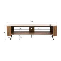 Houten TV-meubel met keramiek blad - Giani Arcus