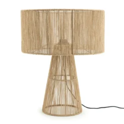 Ibiza tafellamp beige touw - By-Boo Oshu