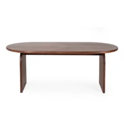 Japandi eettafel ronde hoeken - Bodio Yuna