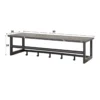 Kapstok met zwart marmer print - Santa Marmer Melamine