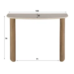Keramieke kaptafel met organische poot - Giani Romano