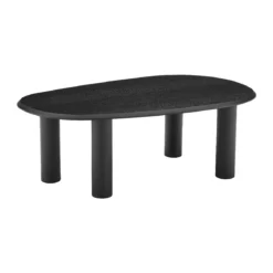 Kiezelvorm salontafel zwart eiken - Bodio Cobble