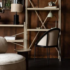 Lage stellingkast beige - Dutchbone Iron