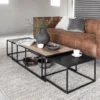 Lange salontafel set teakhout - DTP Home Cosmo