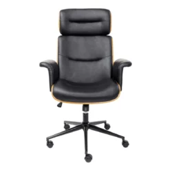 Leren bureaustoel walnoot - Kare Design Check Out