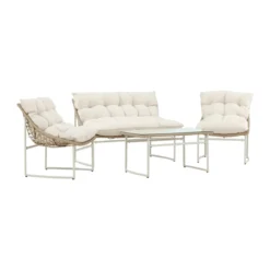 Loungeset met rattan - Lavis Tina