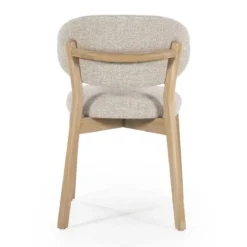 Luxe eetkamerstoel eiken en stof - Eleonora Mikky