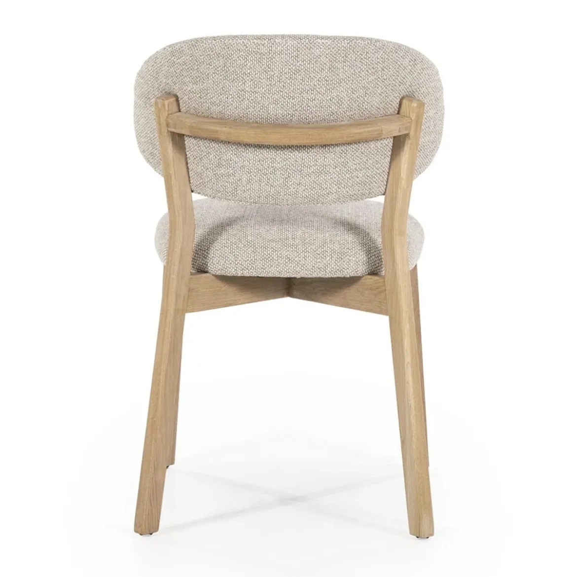 Luxe eetkamerstoel eiken en stof - Eleonora Mikky