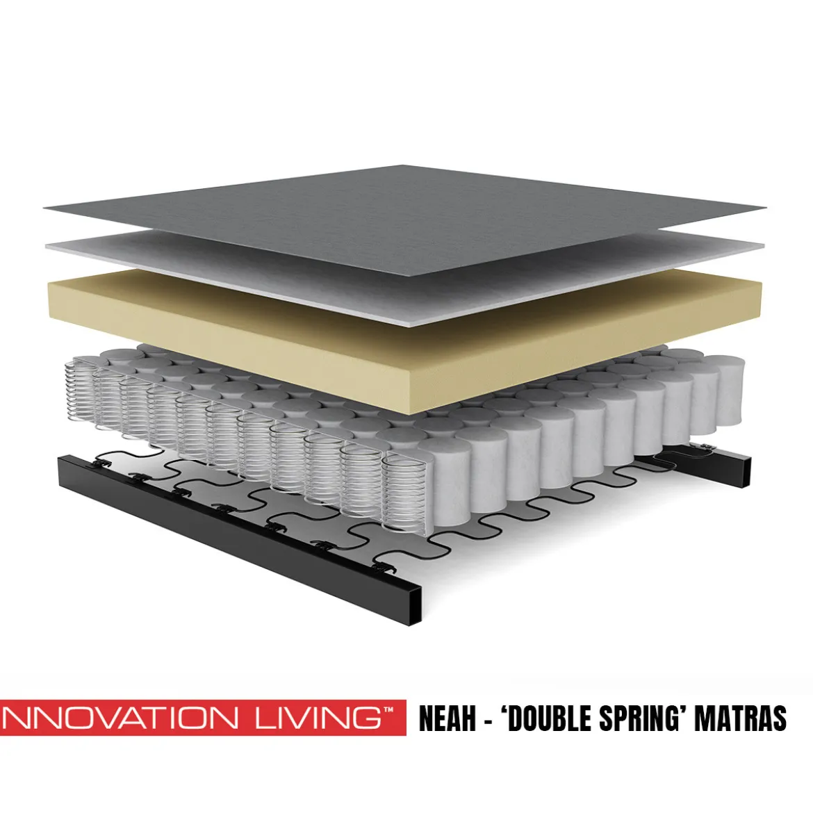 Luxe slaapbank 2-persoons - Innovation Living Neah 160 Slim Arm