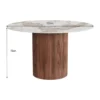 Marmere ronde eettafel - Kare Design Ruben