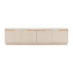 Mat tv-meubel grijsbeige - Bodio Twist
