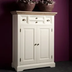 Meidenkast wit hout - Tower Living Fleur