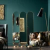 Messing spiegel kamerscherm - Kare Design Curve