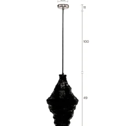 Metaalgaas hanglamp - Dutchbone Luca M