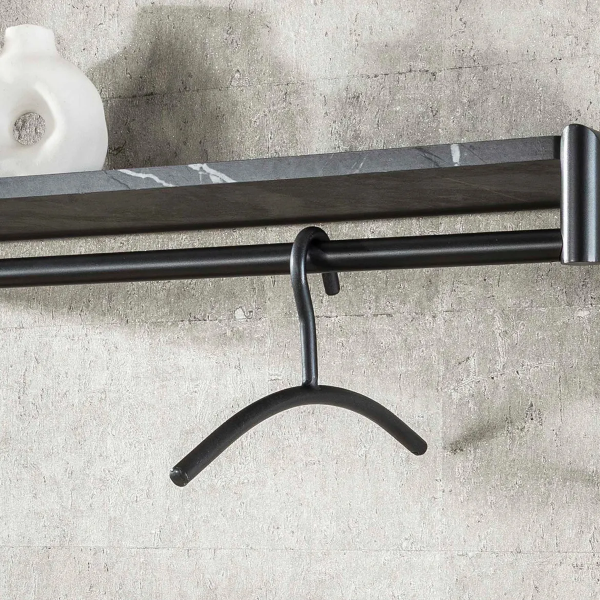 Metalen kleerhanger gun metal - Santa Factory