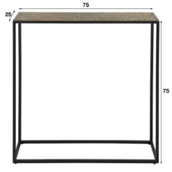 Metallic sidetable antiek brons - Giani Iron