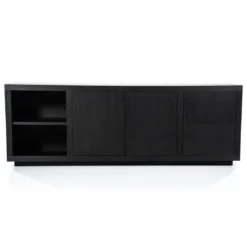 Modern dressoir zwart hout - Eleonora Helsinki