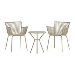 Moderne cafeset met ronde tafel - Lavis Sifnos