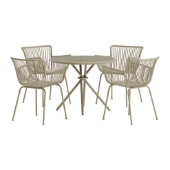 Moderne eetset met ronde tafel - Lavis Sifnos