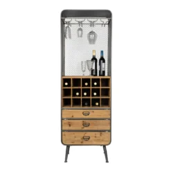 Open houten wijnkast - Dutchbone Vino