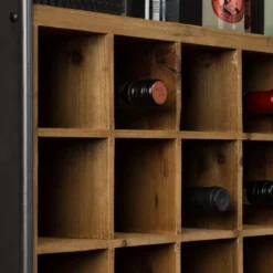 Open houten wijnkast - Dutchbone Vino
