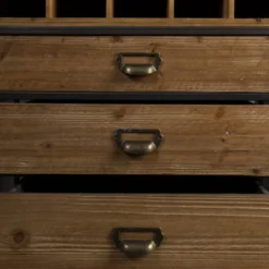 Open houten wijnkast - Dutchbone Vino