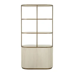 Open wandkast beige goud - Richmond Interiors Tivoli