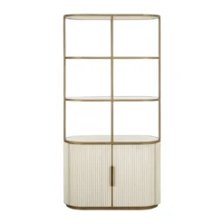 Open wandkast beige goud - Richmond Interiors Tivoli