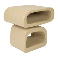 Organische bijzettafel beige - Zuiver Eddy