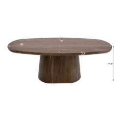 Organische salontafel acaciahout - Giani Central