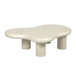 Organische salontafel creme wit - Bodio Cloud