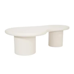 Organische salontafel wit - Bodio Atlas White