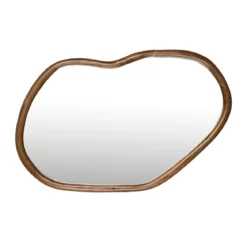 Organische spiegel hout - Dutchbone Ashley Walnut