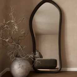 Organische spiegel houten frame - Bodio Meravi