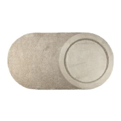 Ovaal vloerkleed beige - Zuiver Spark