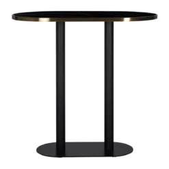 Ovale bartafel zwart marmer - Richmond Interiors Zenza