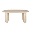 Ovale eettafel beige keramiek - Giani Arch Ceramic