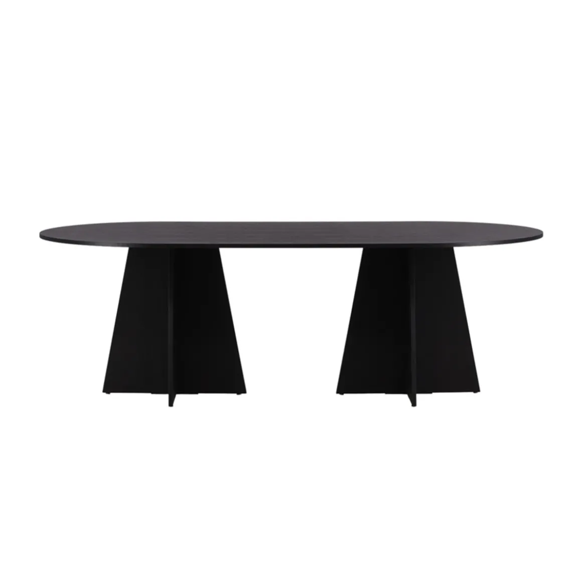 Ovale eettafel met kruisvoet - Lavis Bootcut