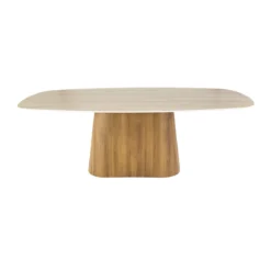 Ovale eettafel travertin 215 cm - Giani Romano