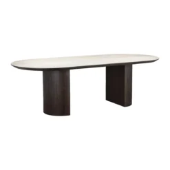 Ovale eettafel travetine eiken - Richmond Interiors Ritz