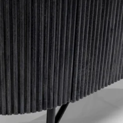 Ovale kast zwart met wit marmer - Kare Design Glenn