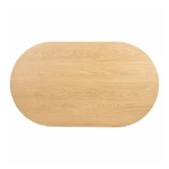 Ovale salontafel eiken met ribbels - Richmond Interiors Belfort