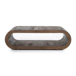 Ovale salontafel gebogen hout - By-Boo Elora