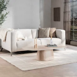 Ovale salontafel travertin - Giani Centro