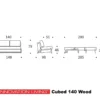 2-persoons slaapbank 140 - Innovation Living Cubed 140 Wood